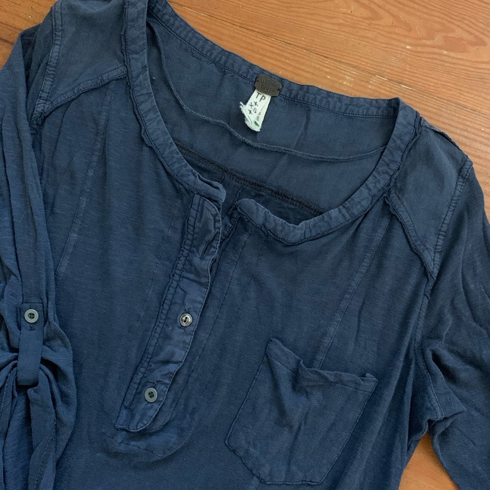 NWOT Free People Navy Tunic